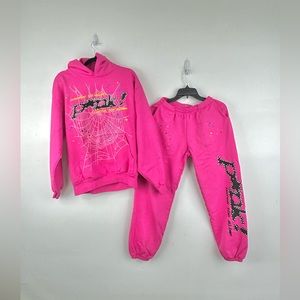 Spider web punk pink bundle set